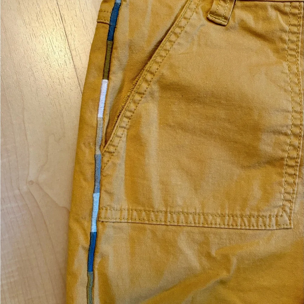 Prana Women’s mustard yellow shorts Size 6 - Picture 3 of 8
